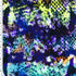 SP-NP2670 Colorful Snake Skin - Blue Black Orange Yellow | Nylon Spandex Digitally Wet Print