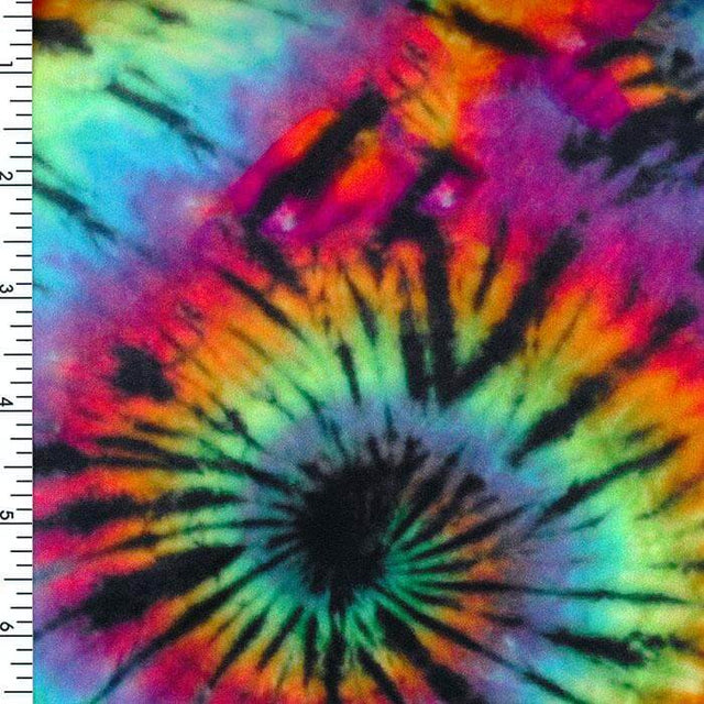 SP - NP2671 60's Tie Dye Original - Black Red Blue Green | Nylon Spandex Digitally Wet Print - Sportek International Inc.
