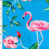 SP-NP2677 Flamingo & Rose - Blue Pink Green | Nylon Spandex Digitally Wet Print