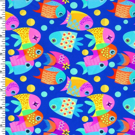 SP - NP2695 Happy Fish Nylon Spandex Digitally Wet Print - Sportek International Inc.