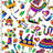 SP - NP2703 Colorful Zoo Nylon Spandex Digitally Wet Print - Sportek International Inc.