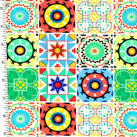 SP - NP2704 Wonder Mosaic Nylon Spandex Digitally Wet Print - Sportek International Inc.