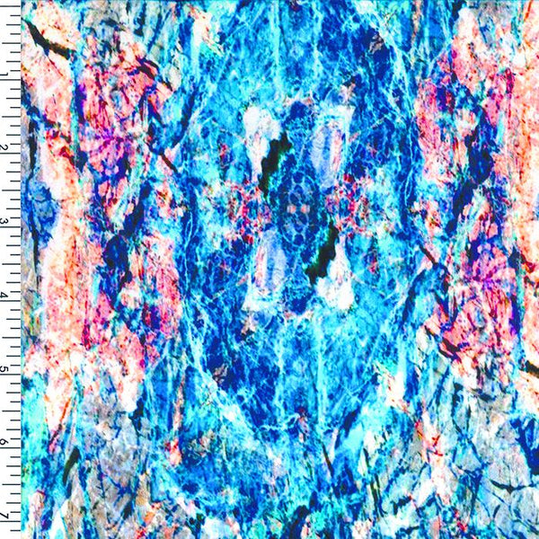 SP-NP2720 Arctic Marble Stone Nylon Spandex Digitally Wet Print